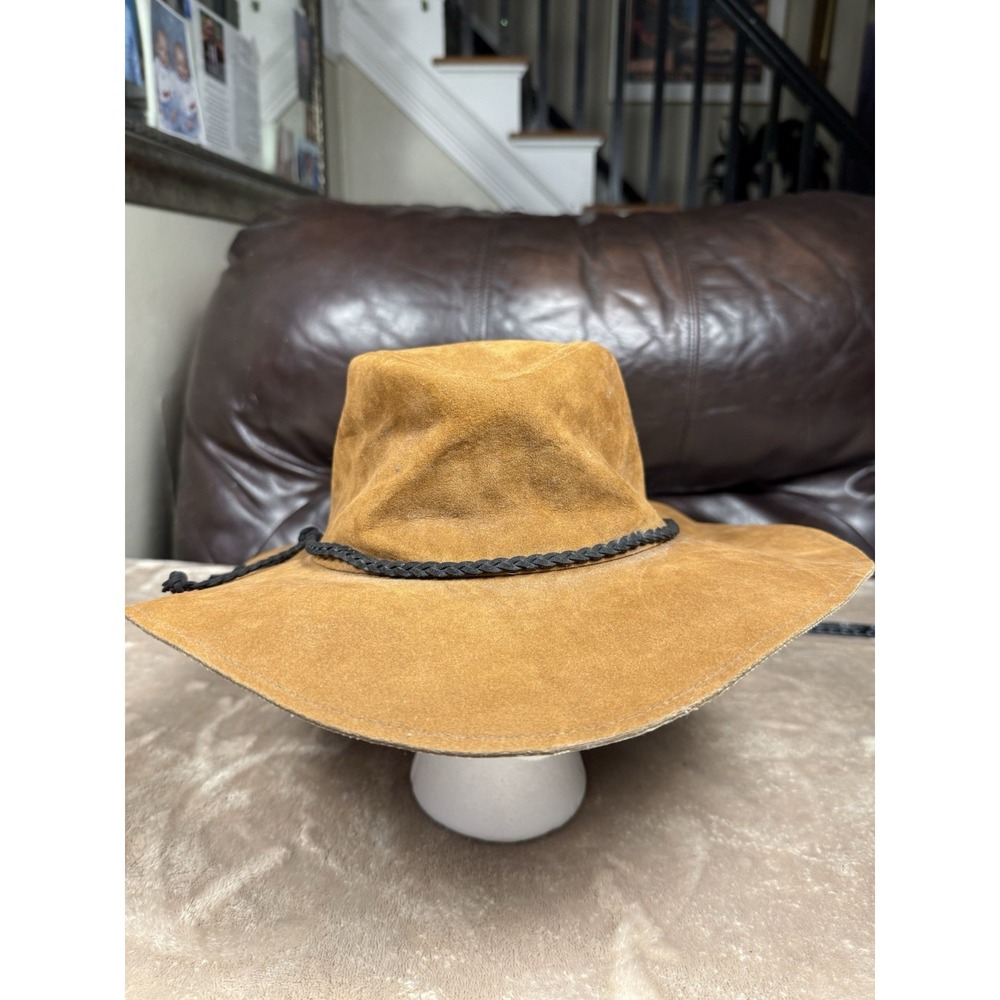 Altar'd State Brown Wide Brim Braided Cowboy Hat Western Women's One Size